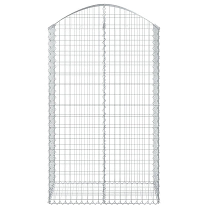 Cesto Gabbione ad Arco 100x50x160/180 cm Ferro Zincato - homemem39