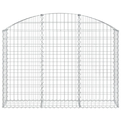 Cesto Gabbione ad Arco 150x30x100/120 cm Ferro Zincato - homemem39