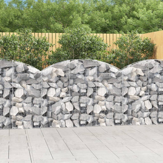 Cesto Gabbione ad Arco 150x30x100/120 cm Ferro Zincato - homemem39