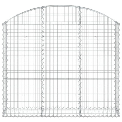 Cesto Gabbione ad Arco 150x30x120/140 cm Ferro Zincato | homemem39