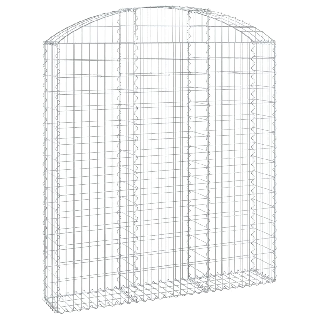 Cesto Gabbione ad Arco 150x30x160/180 cm Ferro Zincato | homemem39