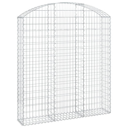 Cesto Gabbione ad Arco 150x30x160/180 cm Ferro Zincato | homemem39
