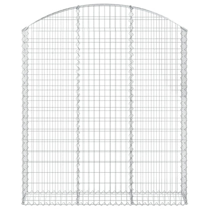 Cesto Gabbione ad Arco 150x30x160/180 cm Ferro Zincato | homemem39