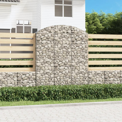 Cesto Gabbione ad Arco 150x30x180/200 cm Ferro Zincato | homemem39
