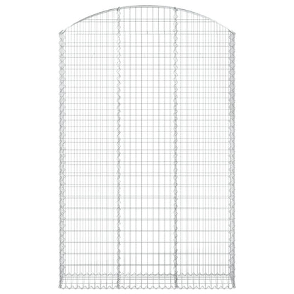 Cesto Gabbione ad Arco 150x30x220/240 cm Ferro Zincato - homemem39