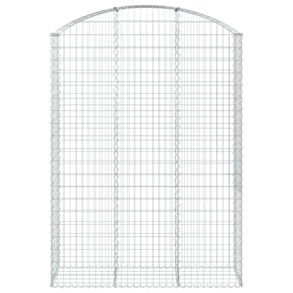 Cesto Gabbione ad Arco 150x50x200/220 cm Ferro Zincato - homemem39