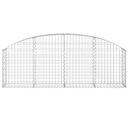 Cesto Gabbione ad Arco 200x30x60/80 cm Ferro Zincato - homemem39