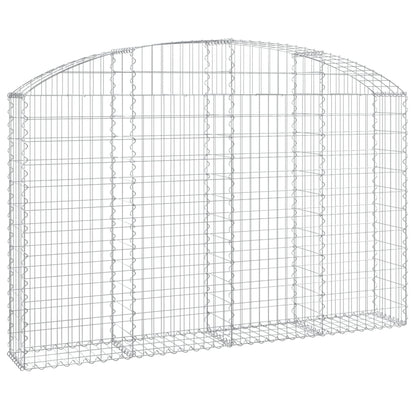 Arched Gabion Basket 200x30x120/140 cm Galvanized Iron