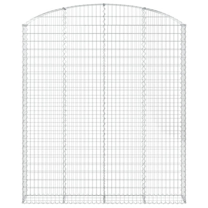 Cesto Gabbione ad Arco 200x30x220/240 cm Ferro Zincato - homemem39
