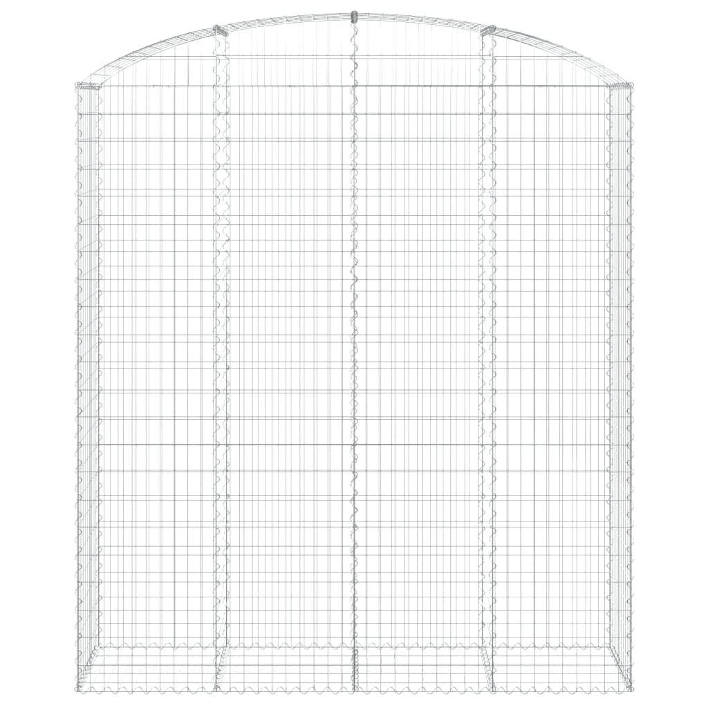 Cesto Gabbione ad Arco 200x50x220/240 cm Ferro Zincato - homemem39