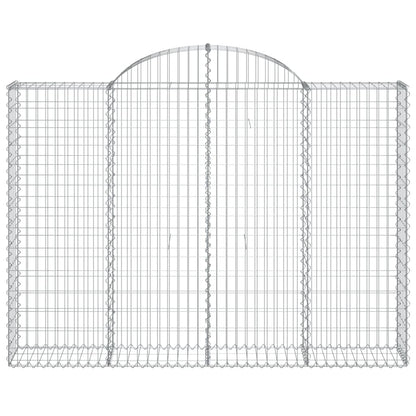 Cesto Gabbione ad Arco 200x30x140/160 cm Ferro Zincato - homemem39