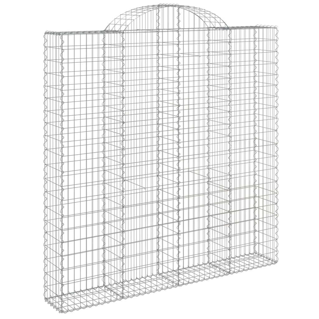 Cesto Gabbione ad Arco 200x30x200/220 cm Ferro Zincato