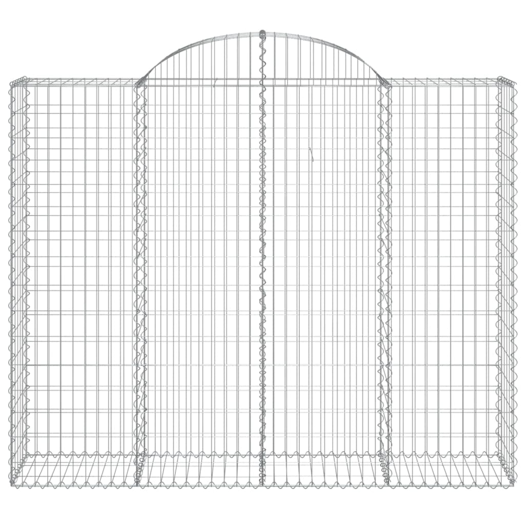 Cesto Gabbione ad Arco 200x50x160/180 cm Ferro Zincato - homemem39