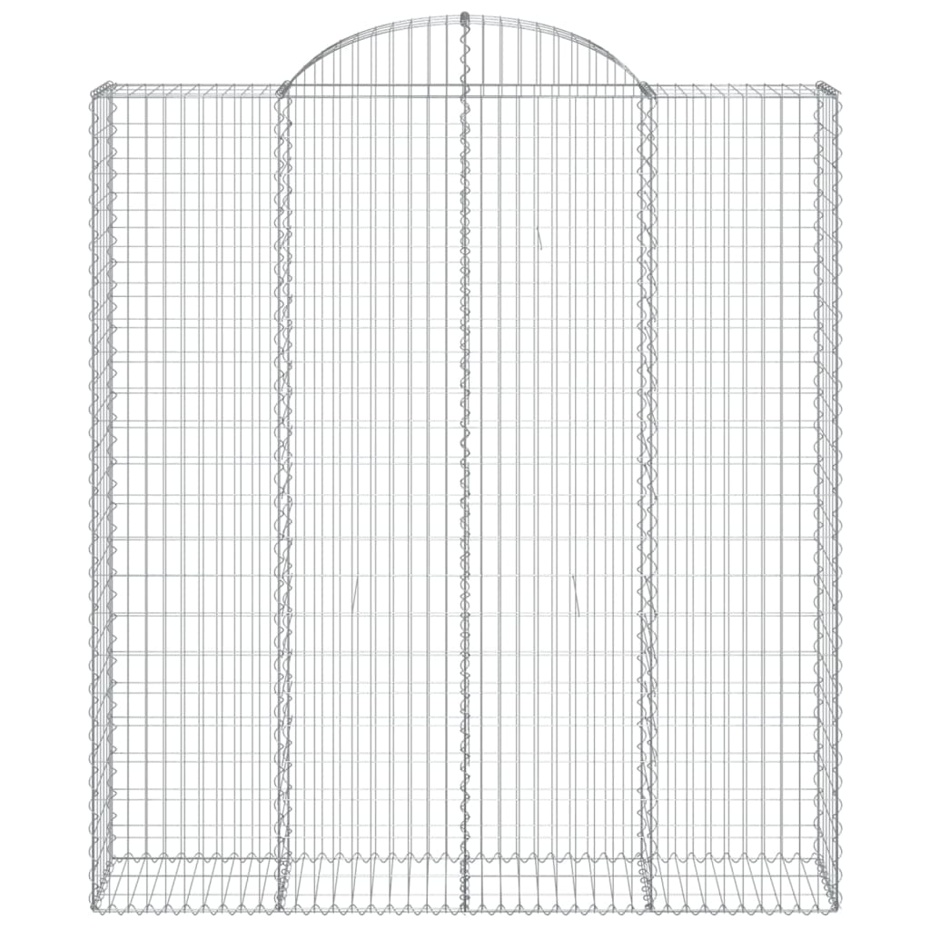 Cesto Gabbione ad Arco 200x50x220/240 cm Ferro Zincato - homemem39