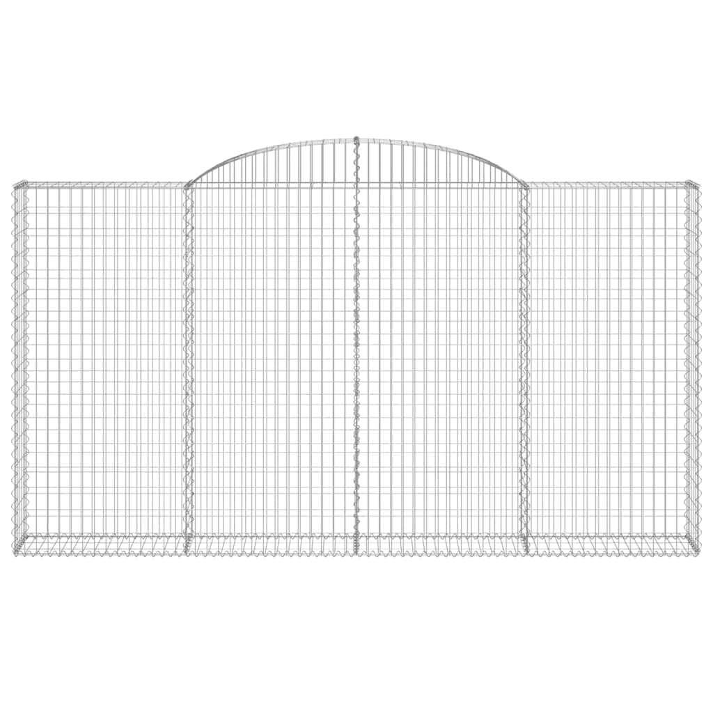 Cesto Gabbione ad Arco 300x30x160/180 cm Ferro Zincato | homemem39