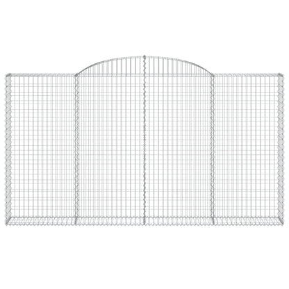 Cesto Gabbione ad Arco 300x30x160/180 cm Ferro Zincato | homemem39