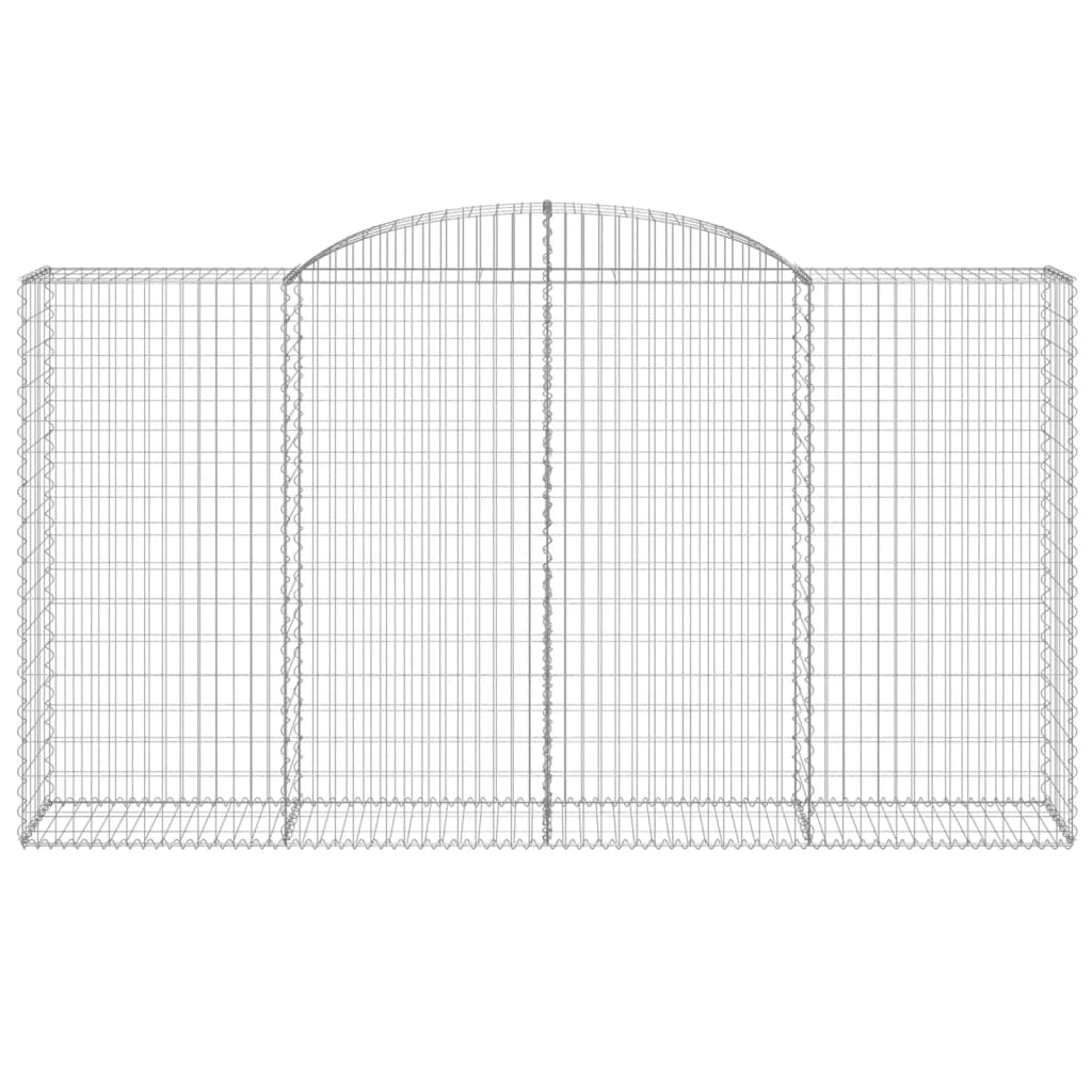 Cesto Gabbione ad Arco 300x50x160/180 cm Ferro Zincato - homemem39