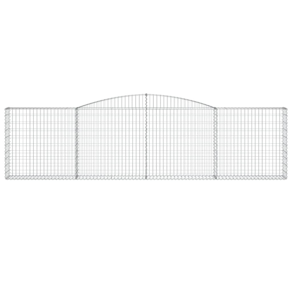 Cesto Gabbione ad Arco 400x30x100/120 cm Ferro Zincato - homemem39