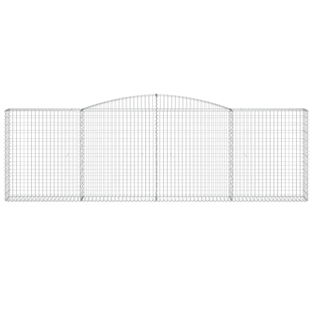 Cesto Gabbione ad Arco 400x30x120/140 cm Ferro Zincato - homemem39