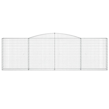 Cesto Gabbione ad Arco 400x30x120/140 cm Ferro Zincato - homemem39
