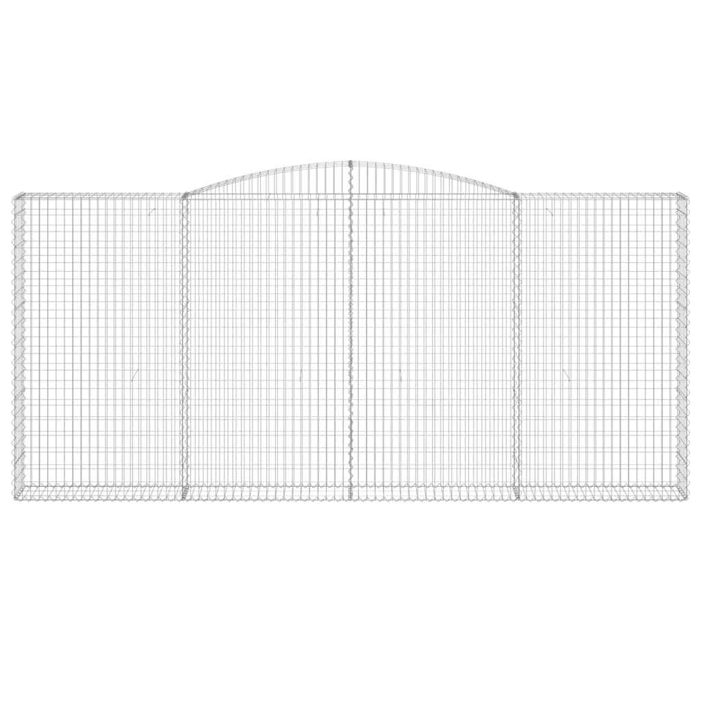 Cesto Gabbione ad Arco 400x30x180/200 cm Ferro Zincato - homemem39