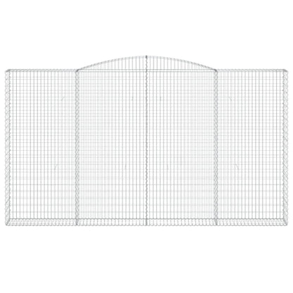 Cesto Gabbione ad Arco 400x30x220/240 cm Ferro Zincato - homemem39