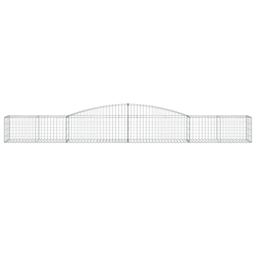 Cesto Gabbione ad Arco 400x50x40/60 cm Ferro Zincato - homemem39