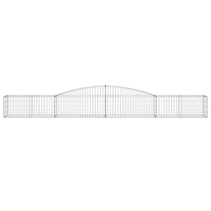 Cesto Gabbione ad Arco 400x50x40/60 cm Ferro Zincato - homemem39