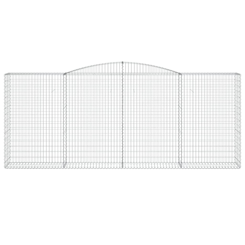 Cesto Gabbione ad Arco 400x50x160/180 cm Ferro Zincato - homemem39