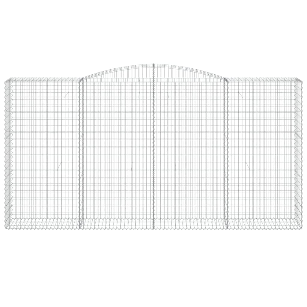 Cesto Gabbione ad Arco 400x50x200/220 cm Ferro Zincato - homemem39