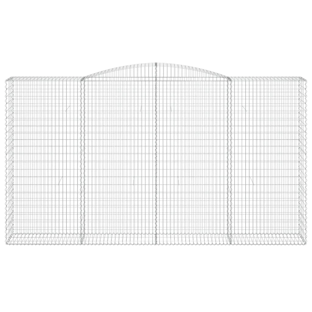 Cesto Gabbione ad Arco 400x50x220/240 cm Ferro Zincato - homemem39