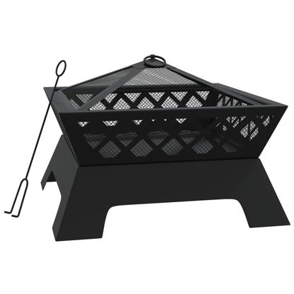 Braciere con Attizzatoio 50 cm XXL in Acciaio | homemem39