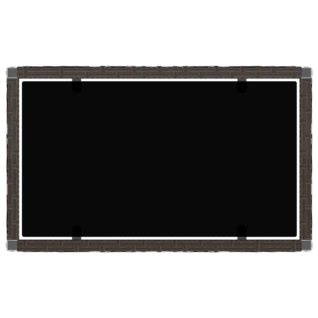 Set Mobili da Giardino 4 pz con Cuscini in Polyrattan Marrone - homemem39