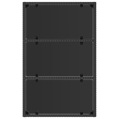 Set Divani da Giardino 4 pz con Cuscini Nero in Polyrattan - homemem39