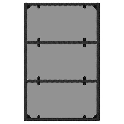 Set Mobili da Giardino 6 pz con Cuscini in Polyrattan Nero - homemem39