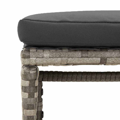 Set Divani da Giardino 6 pz con Cuscini in Polyrattan Grigio - homemem39
