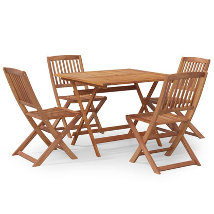 Set da Pranzo per Giardino 5 pz in Legno Massello di Acacia | homemem39