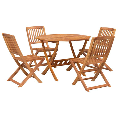 Set da Pranzo per Giardino 5 pz in Legno Massello di Acacia | homemem39