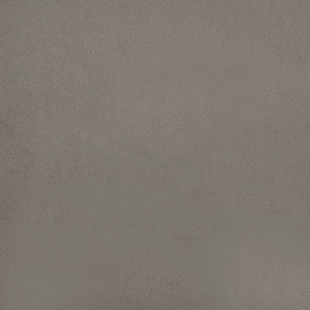 Divano a 2 Posti con Cuscini Grigio Chiaro 140 cm in Velluto | homemem39