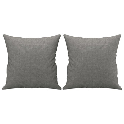 Divano a 2 Posti con Cuscini Grigio Scuro 140 cm in Tessuto | homemem39