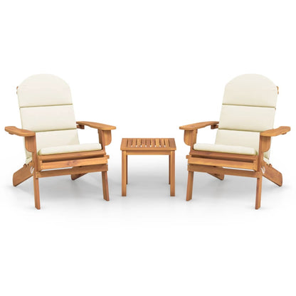 Set Salotto da Giardino Adirondack 3pz Legno Massello di Acacia | homemem39