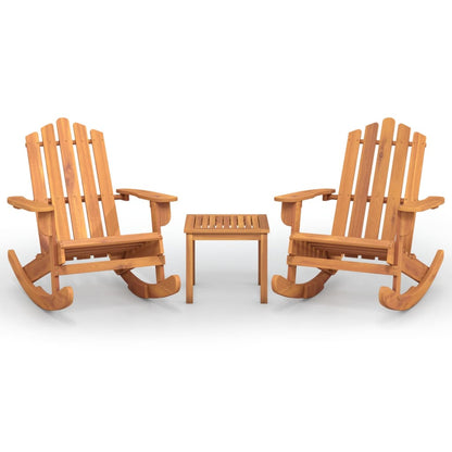 Set Salotto da Giardino Adirondack 3pz Legno Massello di Acacia | homemem39
