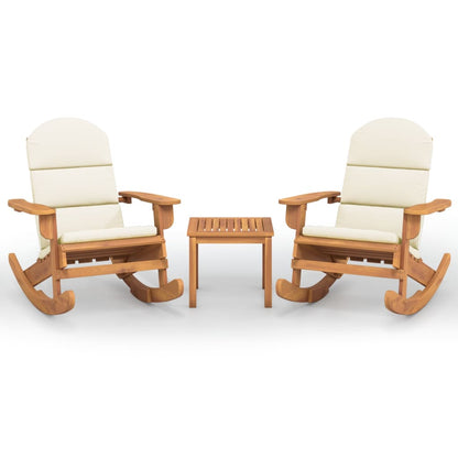Set Salotto da Giardino Adirondack 3pz Legno Massello di Acacia | homemem39