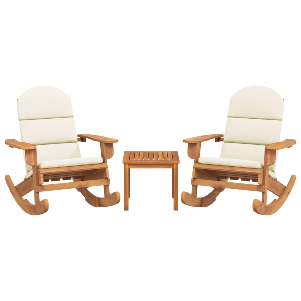 Set Salotto da Giardino Adirondack 3pz Legno Massello di Acacia | homemem39