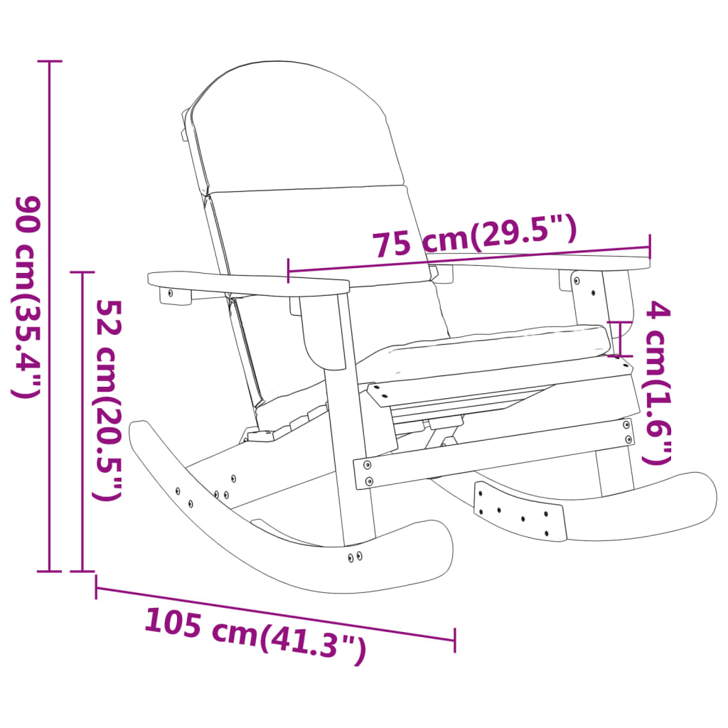 Set Salotto da Giardino Adirondack 3pz Legno Massello di Acacia | homemem39