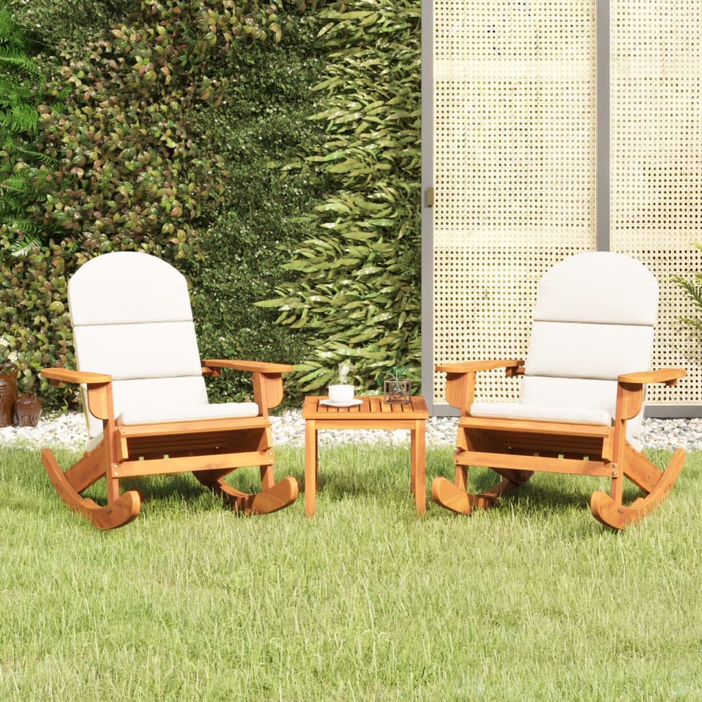 Set Salotto da Giardino Adirondack 3pz Legno Massello di Acacia | homemem39