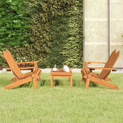 Set Salotto da Giardino Adirondack 3pz Legno Massello di Acacia | homemem39