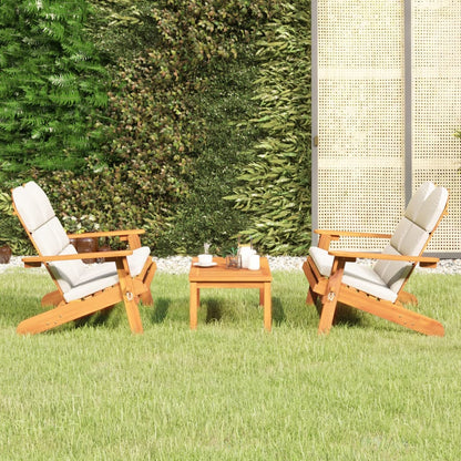 Set Salotto da Giardino Adirondack 3pz Legno Massello di Acacia | homemem39