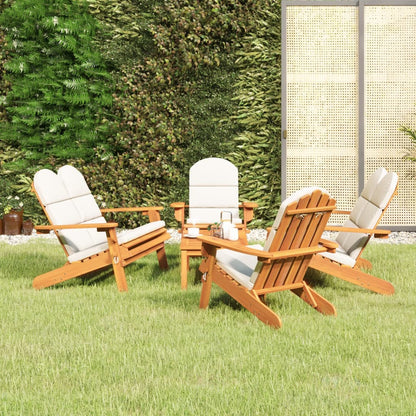 Set Salotto da Giardino Adirondack 5pz Legno Massello di Acacia | homemem39