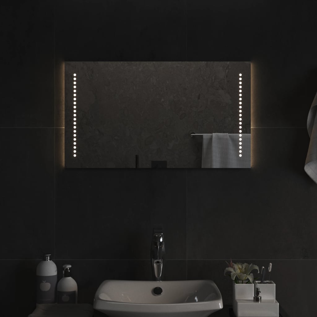 Specchio da Bagno con Luci LED 40x70 cm